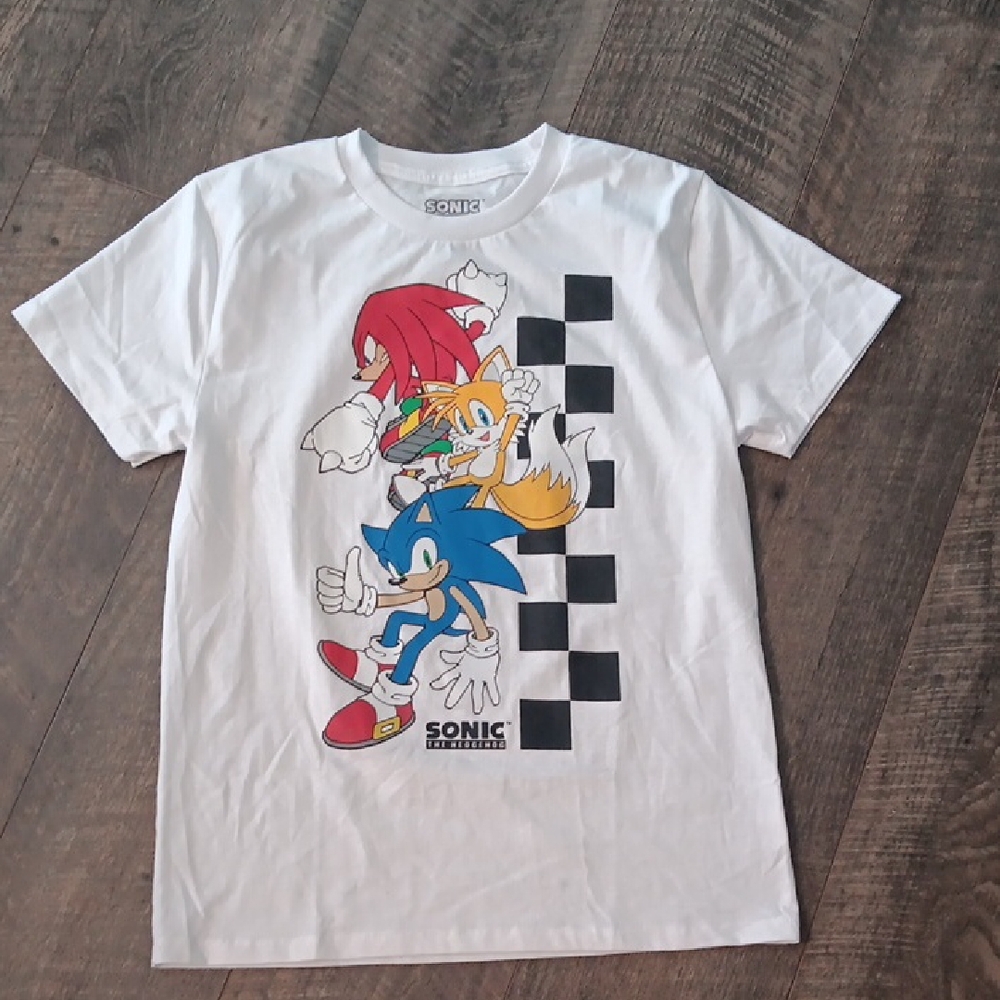 Sonic the Hedgehog Kids Short Sleeve Tee - White